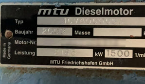 Used 2500KVA MTU 16V4000G63 Diesel Generator Set – 400V (50HZ) - 4